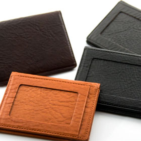 Italy leather 定期入れ(二つ折り) NI-002